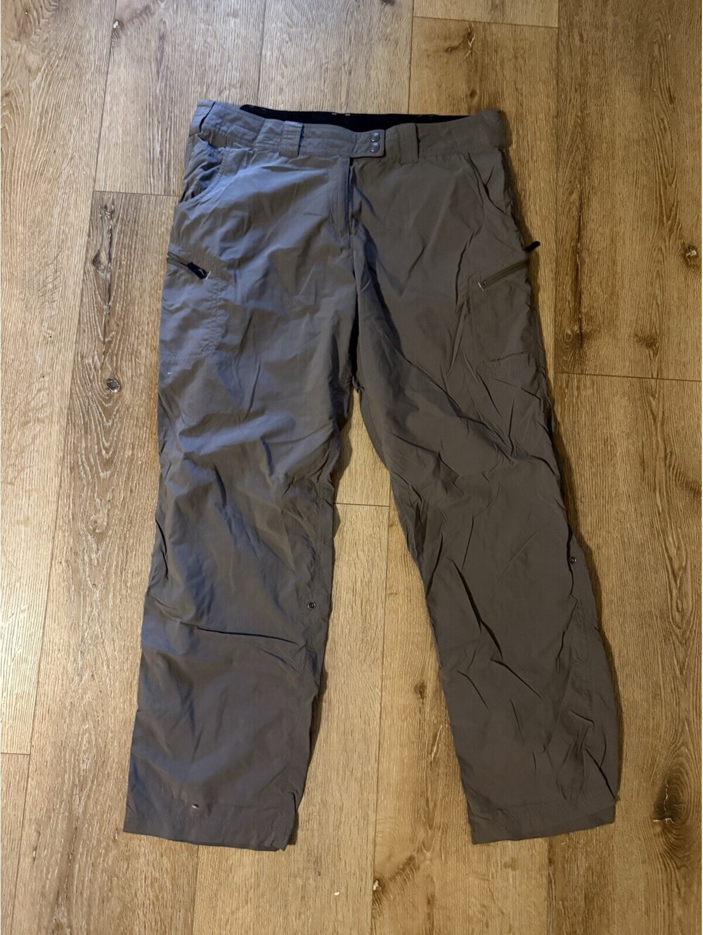 Exofficio Womens Brown Cargo Outdoor Hiking Nylon Pants Size 14